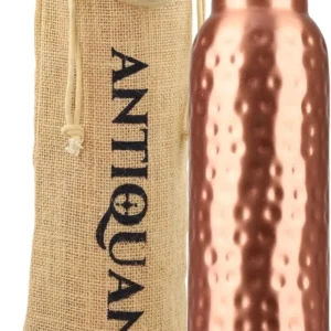 34 Oz Pure Copper Water Bottle Set